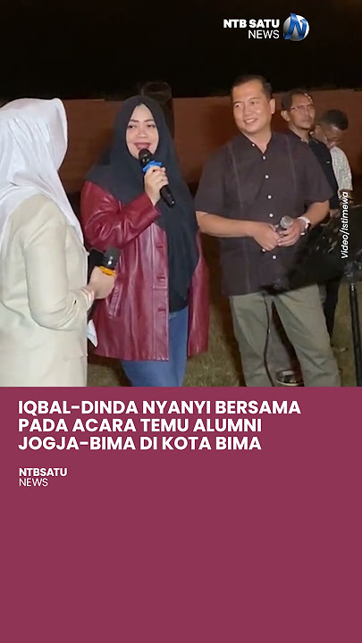 Iqbal-Dinda nyanyi bersama di Kota Bima #lalumuhammadiqbal #indahdhamayantiputri #pilgubntb2024