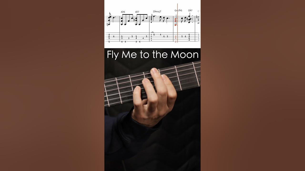 Fly Me to the Moon - Solo Guitar Chord Melody Tab