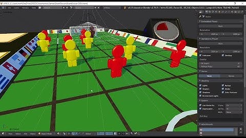 Developing a Board Soccer game with UPBGE 0.2.5 (Blender Game Engine) - Part 10