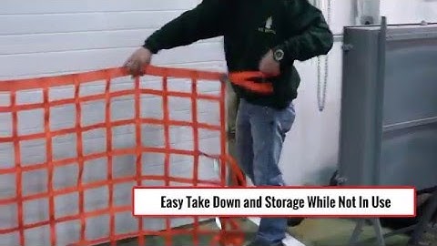 Wall Mounted Loading Dock Safety Net Installation Instructions