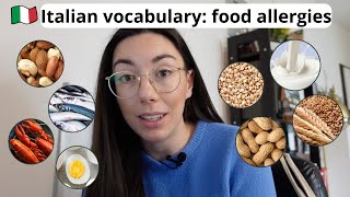 Learn Italian vocabulary for food allergies (IT audio, Subtitles)