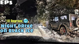 Night Drive With THAR On BLACK ICE | ExploreTheUnseen2.0