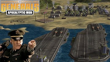 USA LASER DEFENSE VS CHINA SUPER TANKS - C&C Generals Zero Hour Apocalyptic 2.2