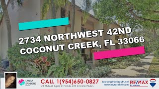 2734 Northwest 42nd Avenue, Coconut Creek, FL 33066 | Laura Sanders | 954-650-0827