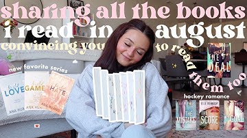 MY AUGUST WRAP UP ☕️✨ all the books i read in august & convincing you to read them too 🏹