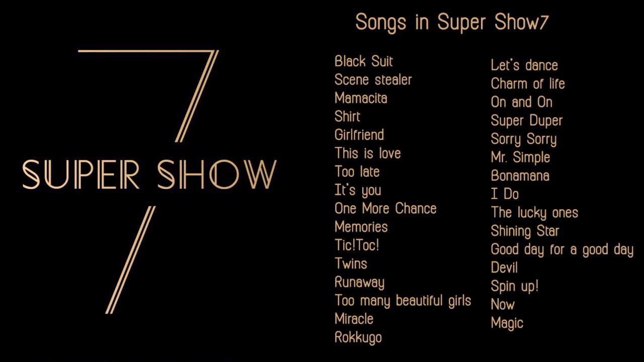 SUPER JUNIOR SUPER SHOW7 ウニョク SUPER JUNIOR - SUPER SHOW 7 | SONG LIST - YouTube