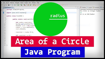 Java Program to Find the area of a Circle using Radius
