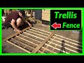 How to Make a Garden Trellis Fence Panel (Using FREE Pallet Wood)