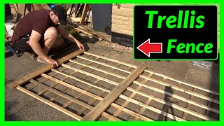 How to Make a Garden Trellis Fence Panel (Using FREE Pallet Wood)