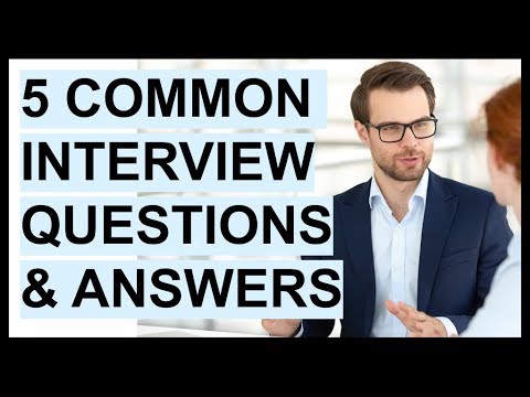 5 COMMON Interview QUESTIONS and ANSWERS!