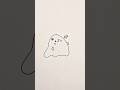 how to make ghosts 👻, easy drawing Step by step #drawing #shorts #youtubeshorts #ghost