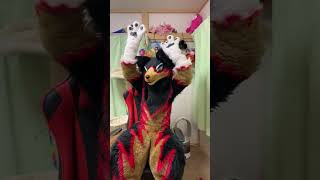 【獣化/fursuit#92】もふもふタイム🐾【ジュージュー】#獣化 #fursuit #shorts #Furtuber #雑談配信