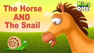 The Horse And The Snail Funny Short Story For Kids - Kidsone