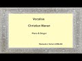 FM005 - Vocalise - Christian Manen - PIANO & CHANT