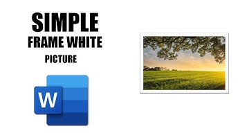 How to apply simple frame white picture style in word