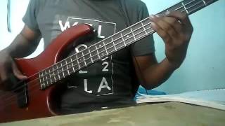 Video thumbnail of "mon laferte tu falta de querer bass cover"