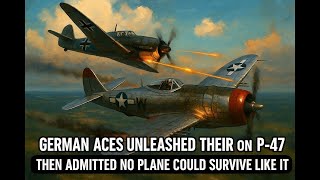 German Aces Unleashed Their Cannons on a P 47 — Then Admitted No Plane Could Survive Like It