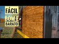 PAREDE DE MADEIRA FACIL RAPIDO E BARATO - Wood Frame DIY