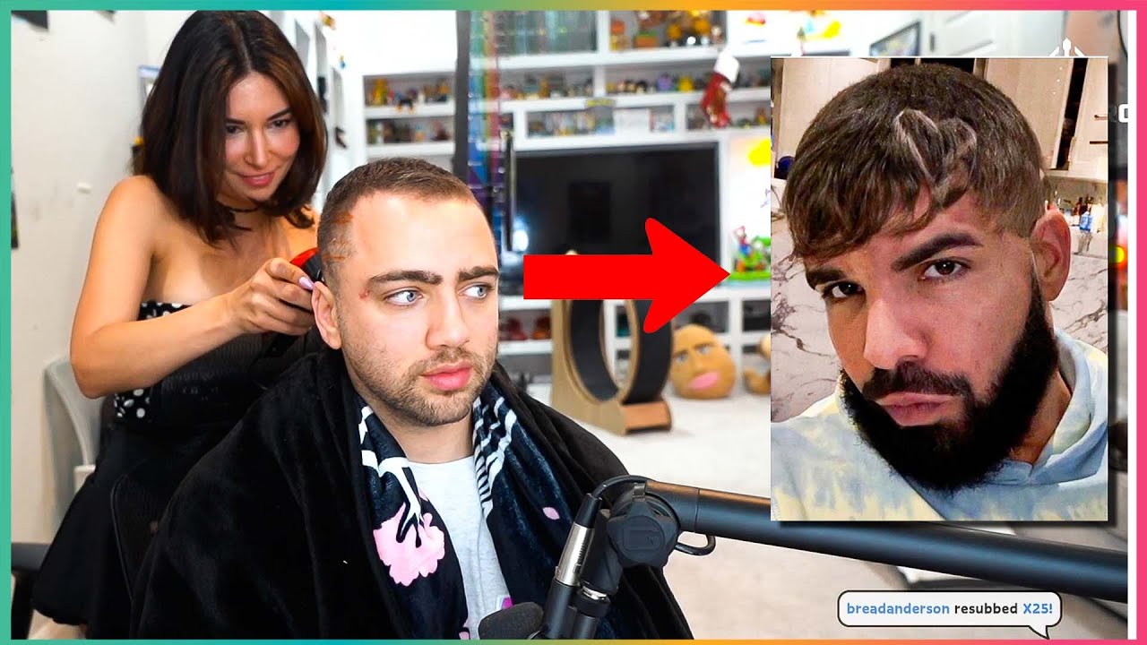 Alinity Gives Mizkif a Haircut on Stream !! - YouTube