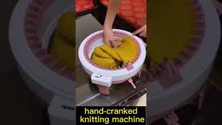hand-cranked knitting machine