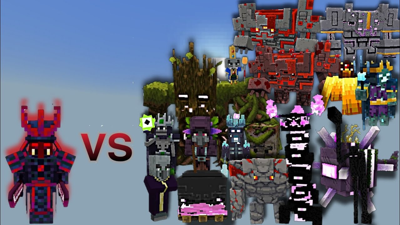 Gashlit The Emperor vs Minecraft Dungeons Mini Bosses and Bosses ...