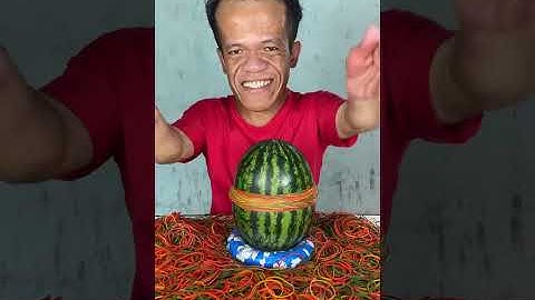 🔴 I Wrapped 999 Rubber Bands Around a Watermelon... Then This Happened