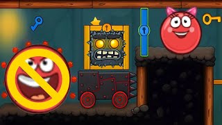Red Ball 4 - Girl Red Ball - Cave Boss - All Levels - No Boss - Into the Caves - Gameplay Volume 5