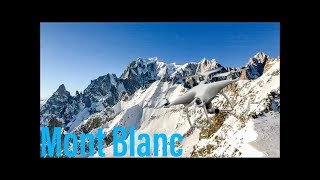 In volo con il drone a 3466m sul Monte Bianco [Punta Helbronner]