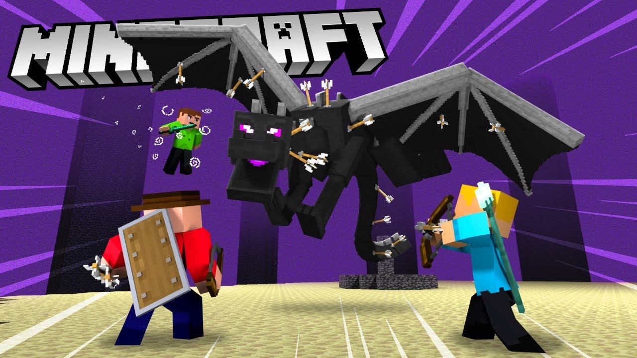 KAMRATERNA MÖTER ENDER DRAKEN I MINECRAFT PÅ REALMVÄRLDEN | #15