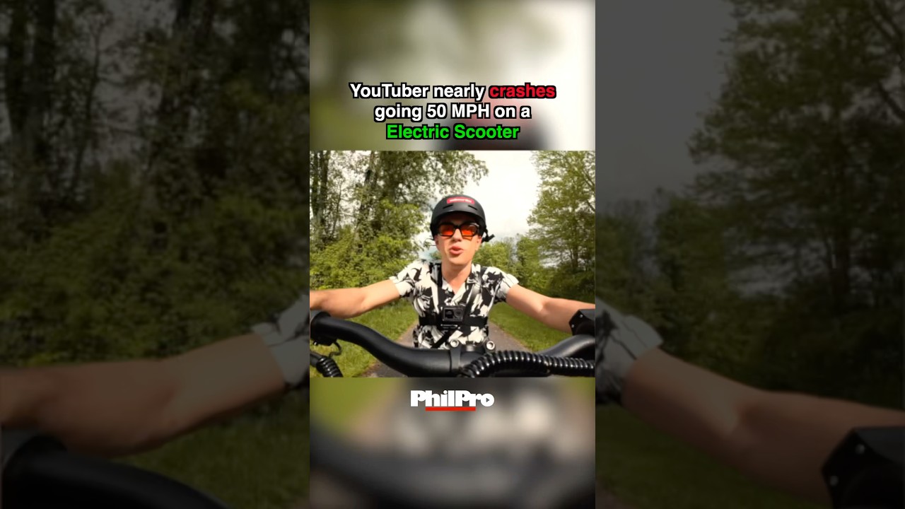 Almost crashed on Electric Scooter…