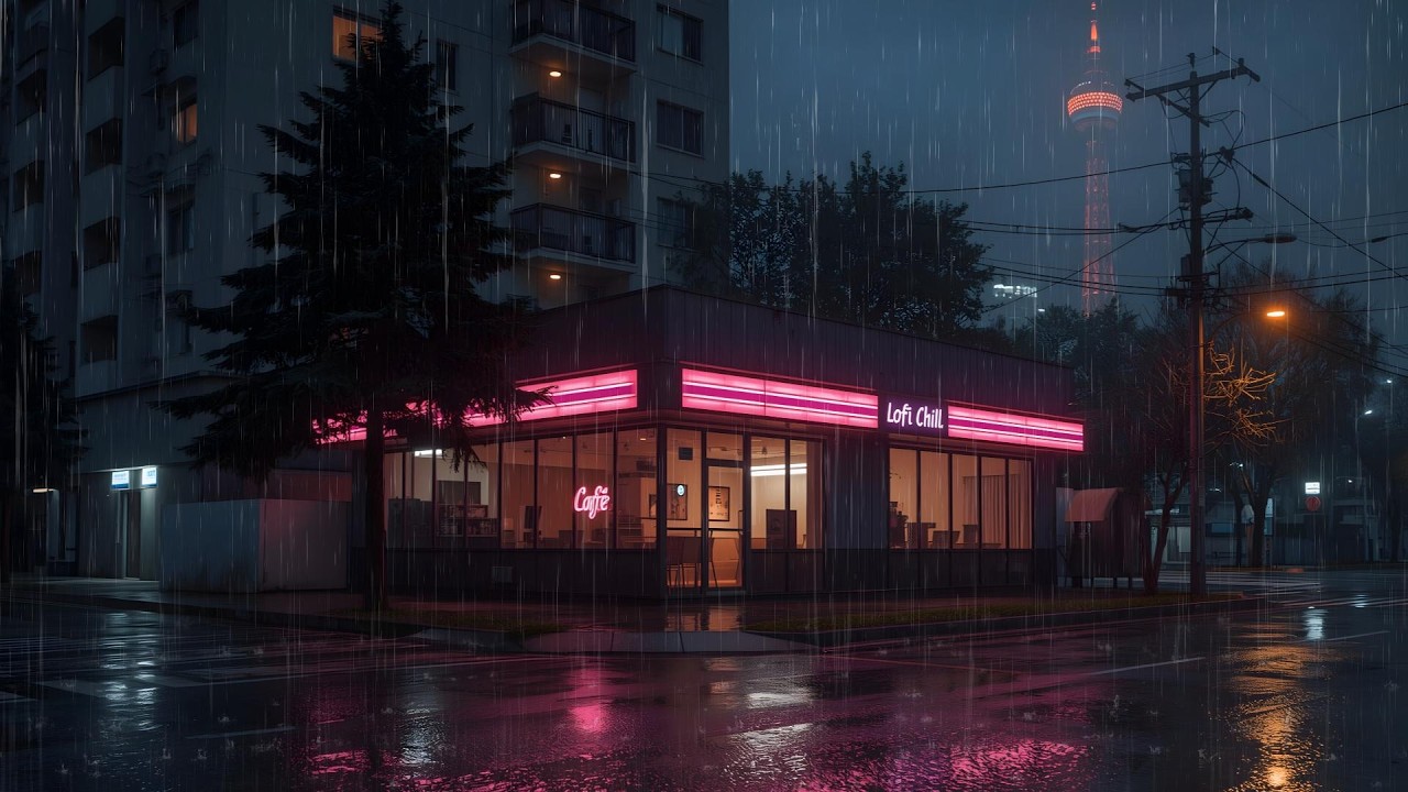 Quiet Midnight Anime Rain ☔ Cozy Chill for Deep Rest