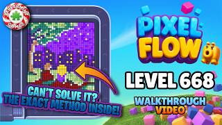 Pixel Flow - Level 668 Walkthrough Solution