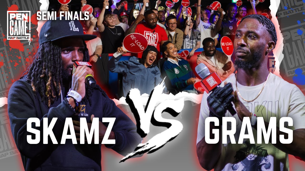 Skampz Rapper SKAMZ vs GRAMS | PenGame Rap Battle 2025 - YouTube