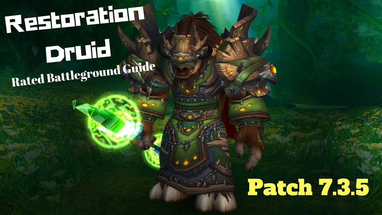 7 3 5 Restoration Druid Rbg Guide Talents And Pvp Talents Youtube