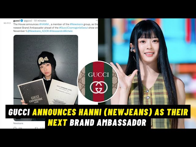 Gucci announces NewJeans Hanni as their next brand ambassador