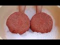 DUSTY crunchy grainy Red dirt crumble dry on paste and bubble 💭 water 💦💦💦 paste play Asmr