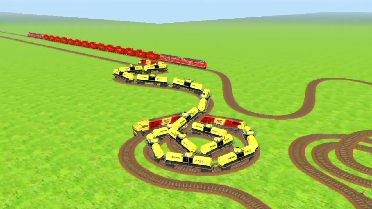 Kereta Panjang Rel Melengkung #2