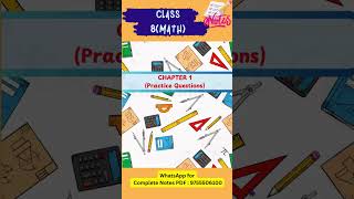 Class 8 Maths Notes PDF | A Square and A Cube | Chapter 1 | Ganita Prakash