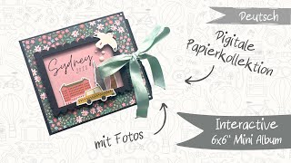 DE: Interaktives Mini Album in 6x6 - coast to coast von American crafts - Reisealbum