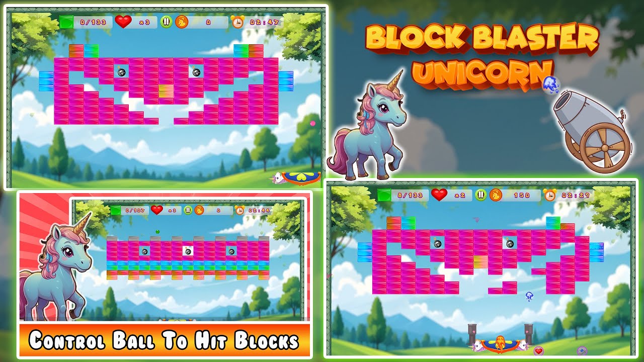 Block Bluster Unicorn || Gameplay Video || Gamelauncher Studio ...