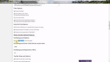 Exit Viral WordPress Plugin Inner Dashboard Overview. Exit Popup For WordPress Blog And Static Page.