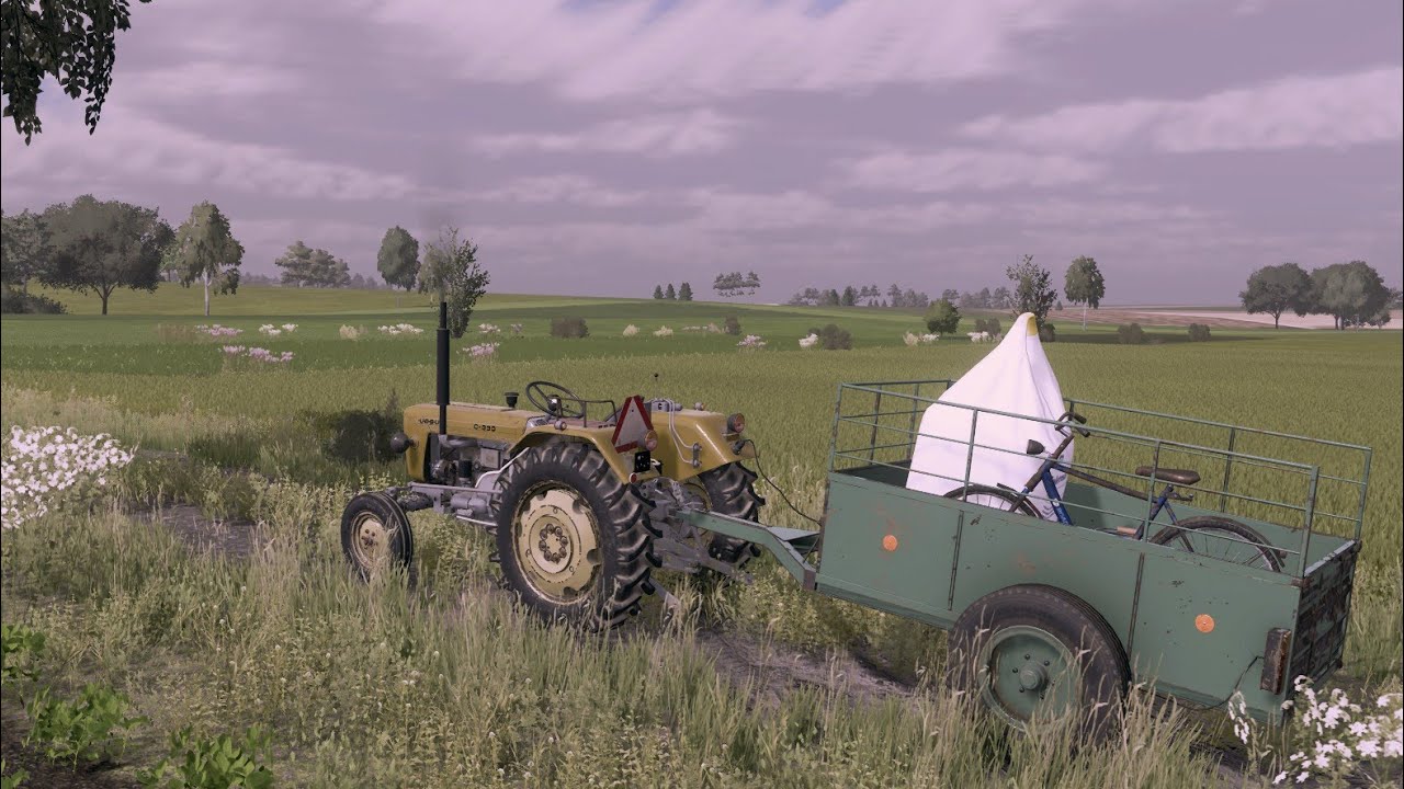 Rozsiewanie nawozów. Dziadujemy/FS22 ciapek w transporcie URSUS C-360 I rozsiewacz KOS