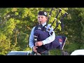 Young Piper Calum-James Bulloch playing the Atholl Highlanders during 2023 Pitlochry Highland Nights