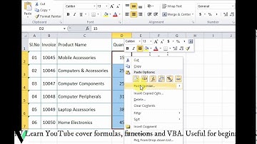Paste Special…Excel 2 : V LEARN