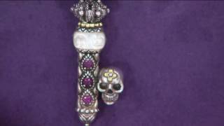 Barbara Bixby Sterling & 18K Multi-Gemstone Heart & Skull Key Enhancer on QVC