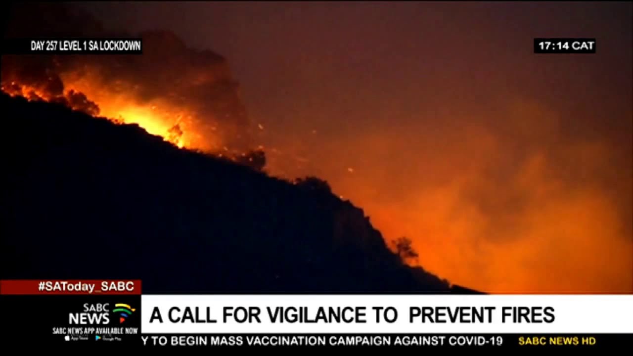 Table Mountain National Park pleas to the public to prevent fires