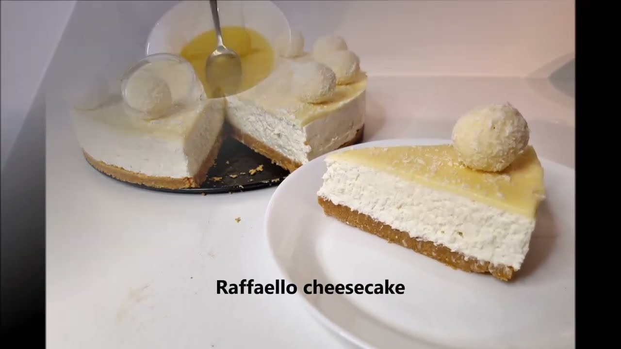 Raffaello cheesecake 🍰 bez pečenja, lagan za napravit,a okus će vas oduševiti 🍰