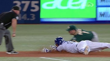 OAK@TOR: Cespedes fires a strike to throw out Lawrie