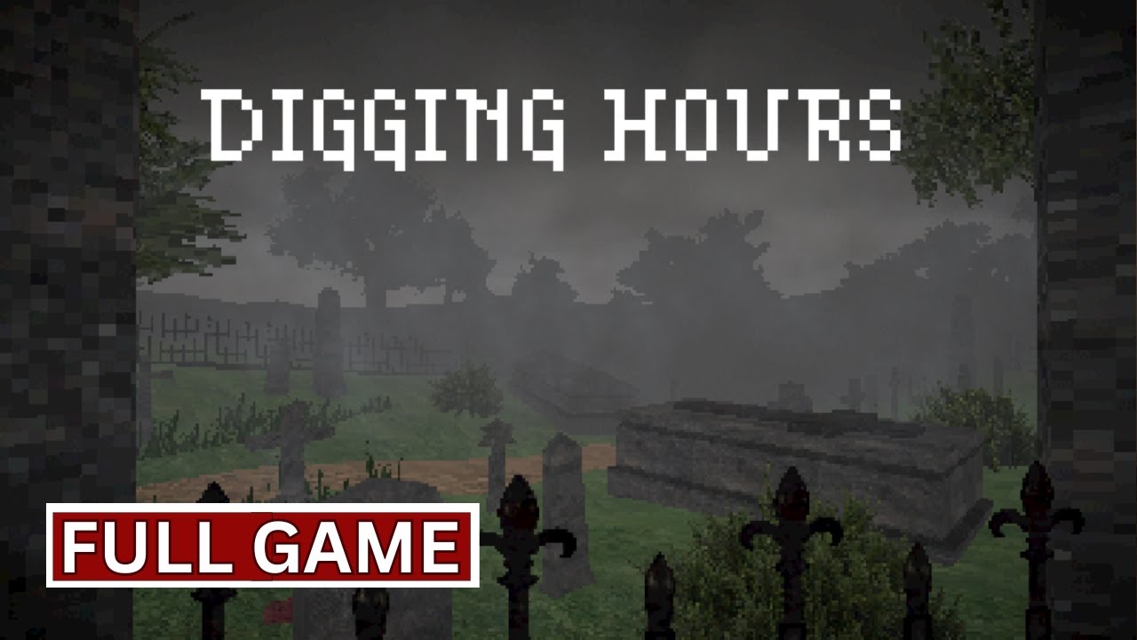 Digging Hours - Short creepy horror game | Full Game | Walkthrough Gameplay No Commentary