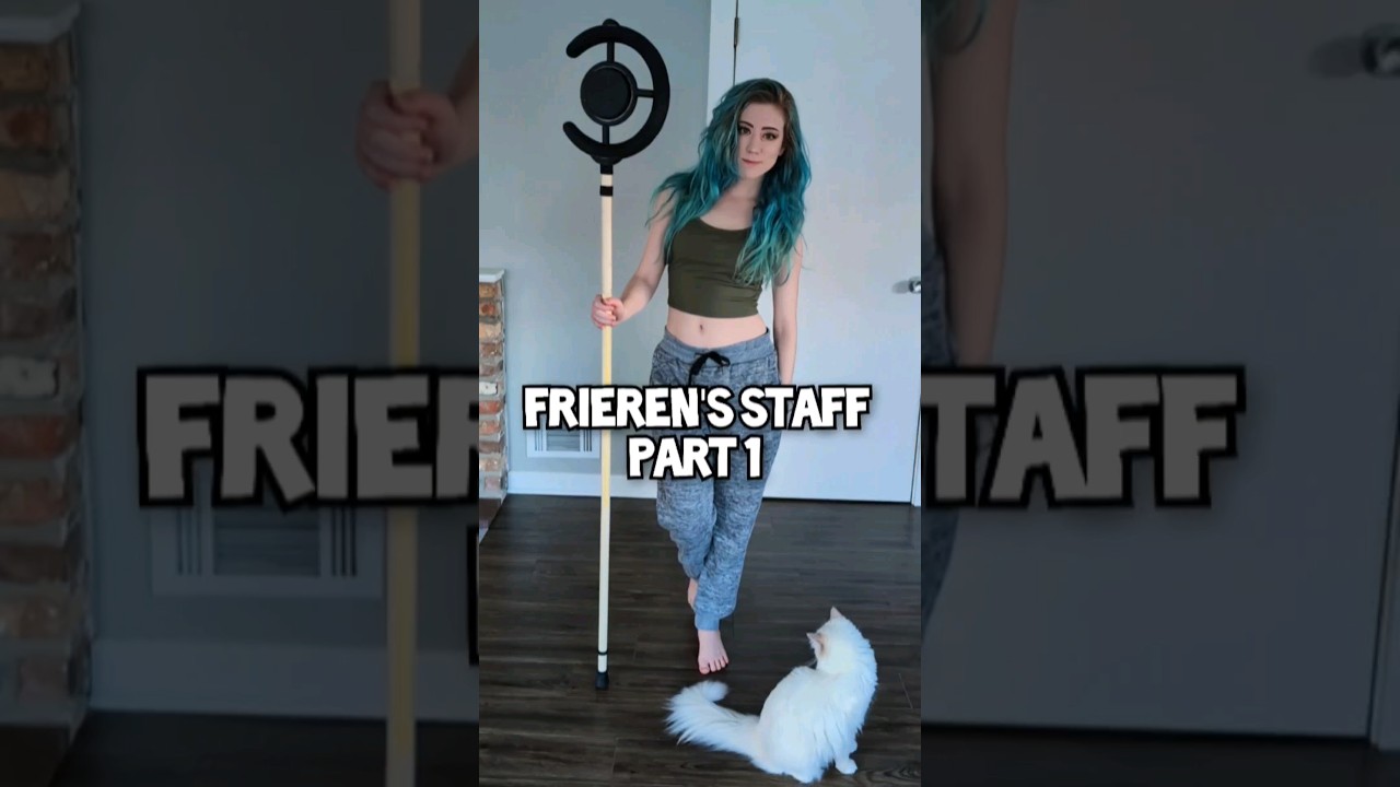 Part 1 for making Frieren's Staff! #frierenbeyondjourneysend #anime #cosplay
